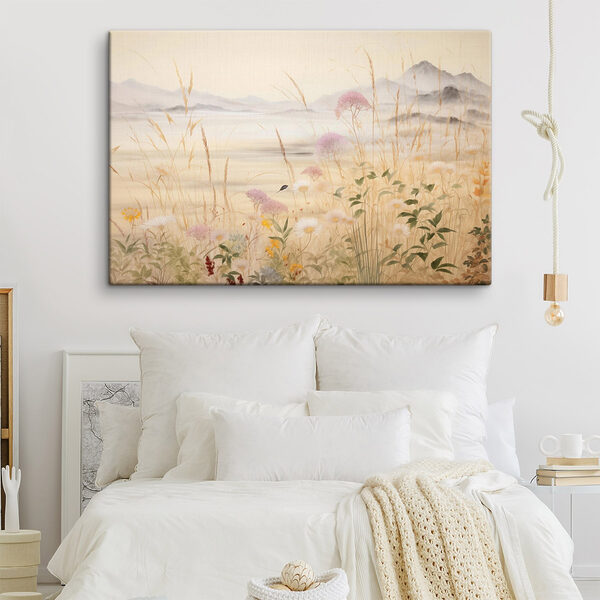 Tablouri Pictură cu flori și iarbă (SKU: s48480) Tablouri Tablouri Pictură cu flori și iarbă (SKU: s48480)