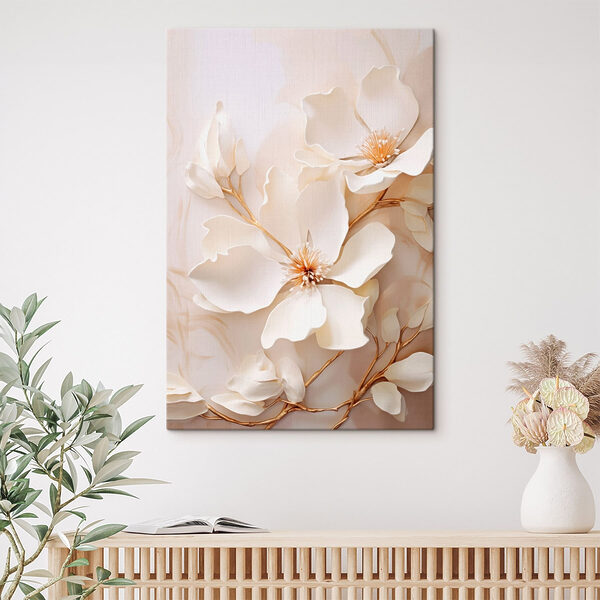 Tablouri Motive florale delicate în nuanțe delicate (SKU: s48348) Tablouri Tablouri Motive florale delicate în nuanțe delicate (SKU: s48348)