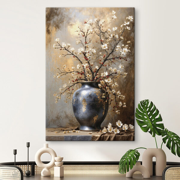 Tablouri Vază cu flori albe (SKU: s48361) Tablouri Tablouri Vază cu flori albe (SKU: s48361)