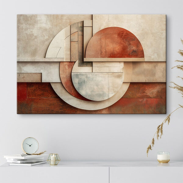 Tablouri Forme abstracte în nuanțe calde (SKU: s48716) Tablouri Tablouri Forme abstracte în nuanțe calde (SKU: s48716)
