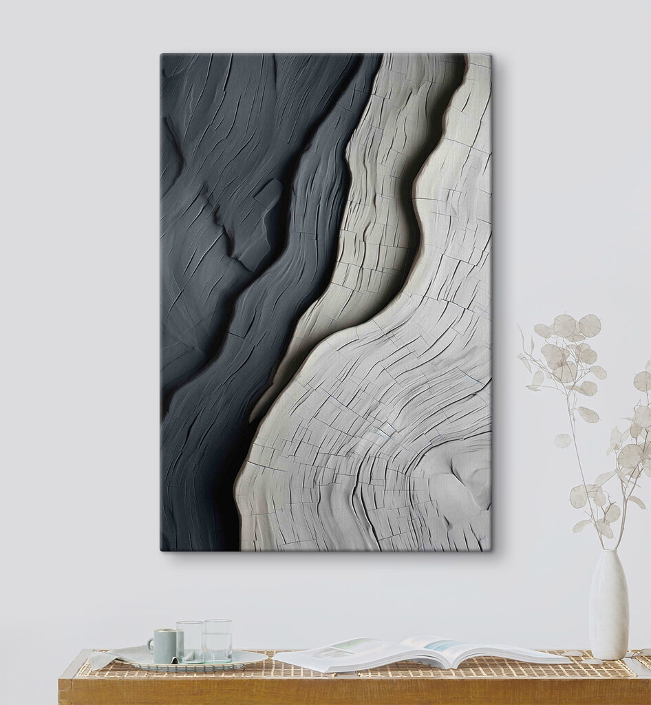 Graceful lines of earthy tones