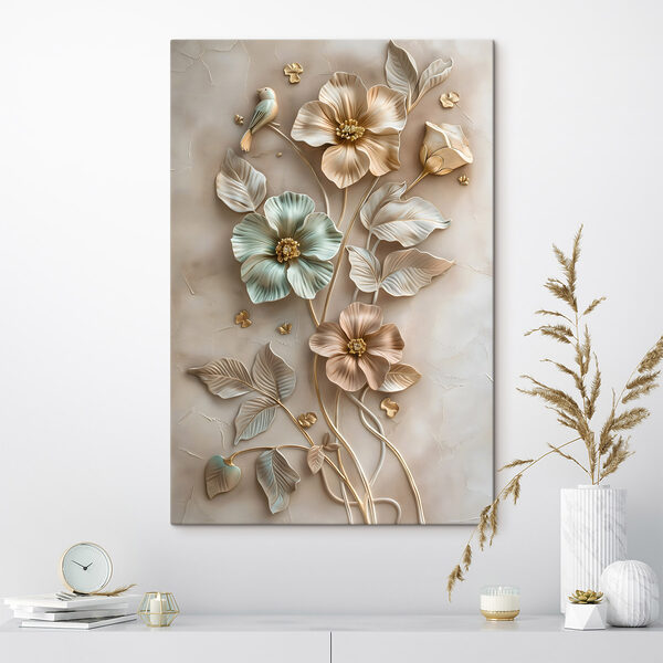 Tablouri Decorațiuni de perete cu flori și frunze (SKU: s48527) Tablouri Tablouri Decorațiuni de perete cu flori și frunze (SKU: s48527)
