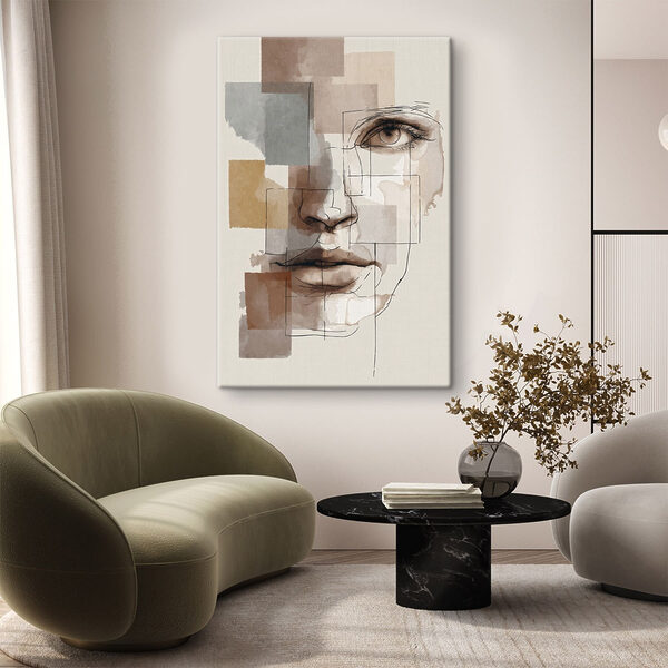 Tablouri Desenul chipului unei femei (SKU: s48561) Tablouri Tablouri Desenul chipului unei femei (SKU: s48561)