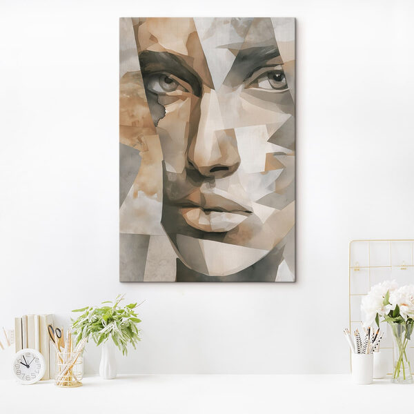 Tablouri Portret abstract cu forme geometrice (SKU: s48562) Tablouri Tablouri Portret abstract cu forme geometrice (SKU: s48562)