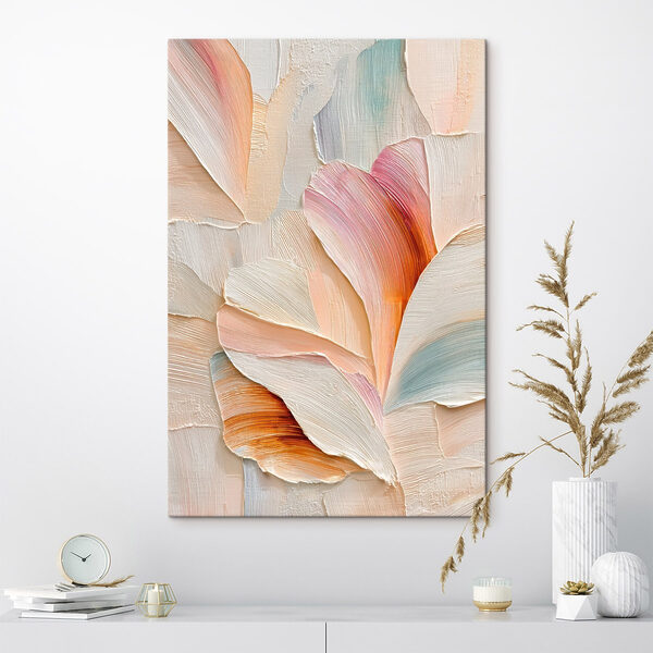 - Nuanțe delicate ale petalelor abstracte