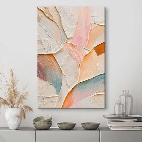Tablouri Tablouri Nuanțe delicate într-o abstracție armonioasă (SKU: s48202)