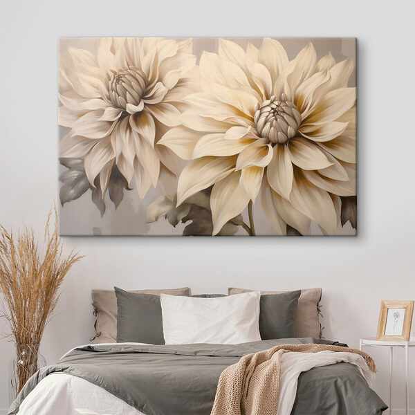 Tablouri Flori frumoase în nuanțe delicate (SKU: s48690) Tablouri Tablouri Flori frumoase în nuanțe delicate (SKU: s48690)
