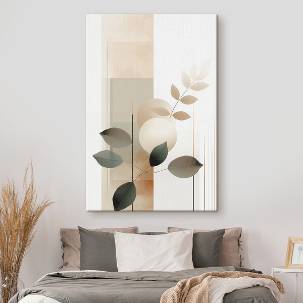 Tablouri O compoziție botanică armonioasă, în nuanțe delicate (SKU: s48668) Tablouri Tablouri O compoziție botanică armonioasă, în nuanțe delicate (SKU: s48668)