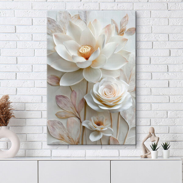 Tablouri Florile delicate emană o frumusețe liniștitoare (SKU: s48214) Tablouri Tablouri Florile delicate emană o frumusețe liniștitoare (SKU: s48214)