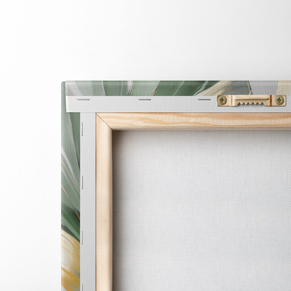 Vibrant tropical leaves in bold hues