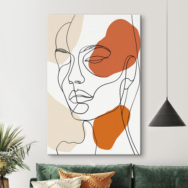 Tablouri Tablouri Desenul chipului unei femei (SKU: s48569)