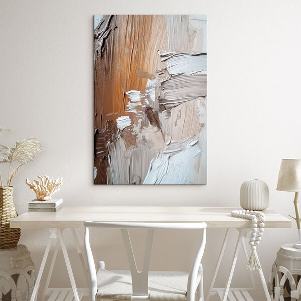 Tablouri Trăsături abstracte în nuanțe de pământ (SKU: s48652) Tablouri Tablouri Trăsături abstracte în nuanțe de pământ (SKU: s48652)