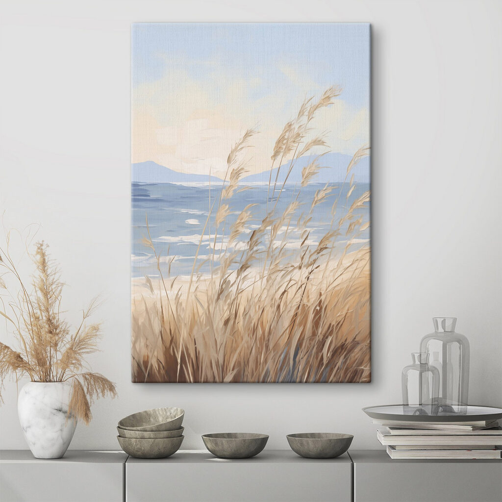 Gentle waves meet swaying grass Gentle waves meet swaying grass