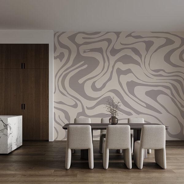 Modele abstracte de valuri în nuanțe delicate