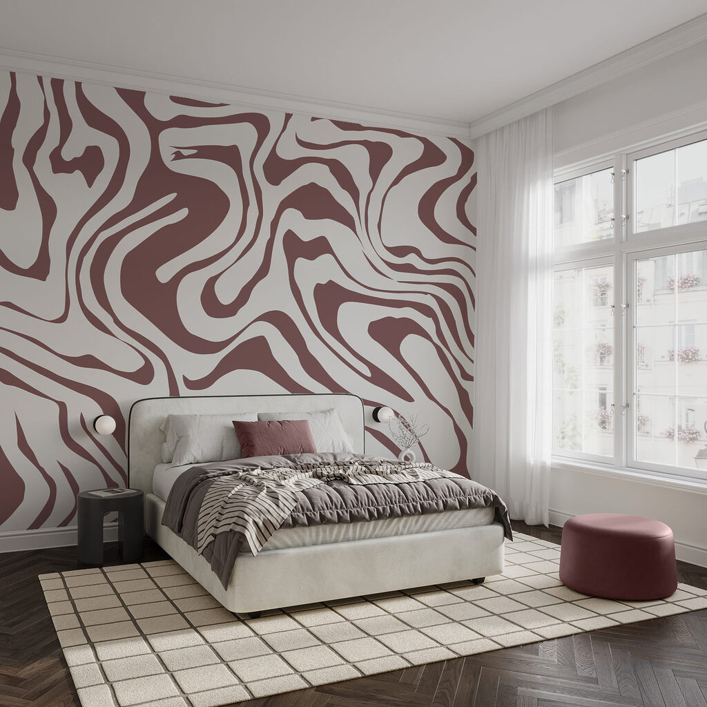 Valuri abstracte în nuanțe delicate Valuri abstracte în nuanțe delicate