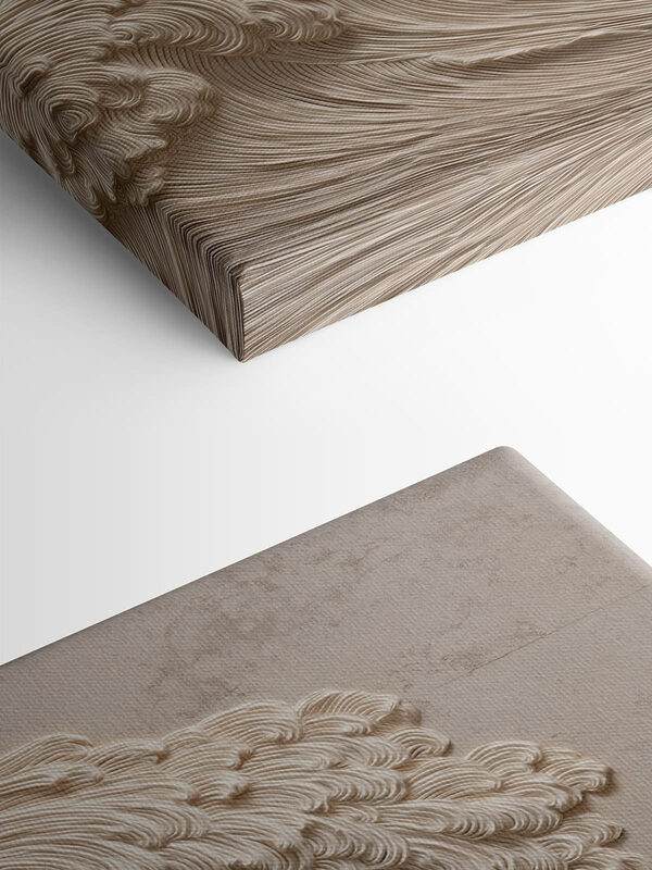 White fabric with waves
