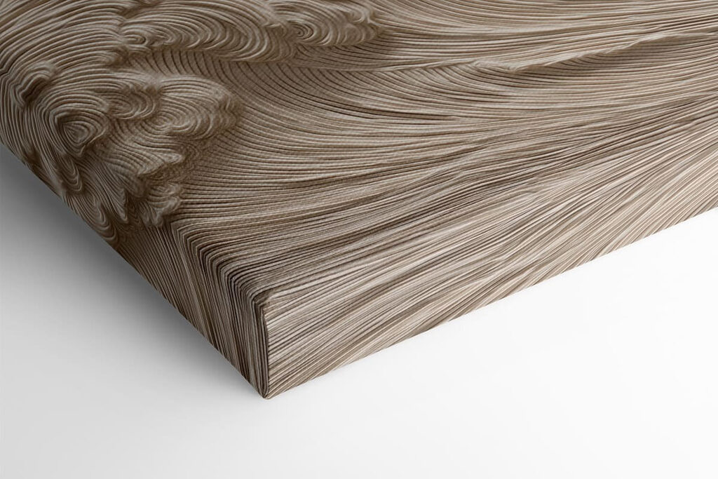 White fabric with waves