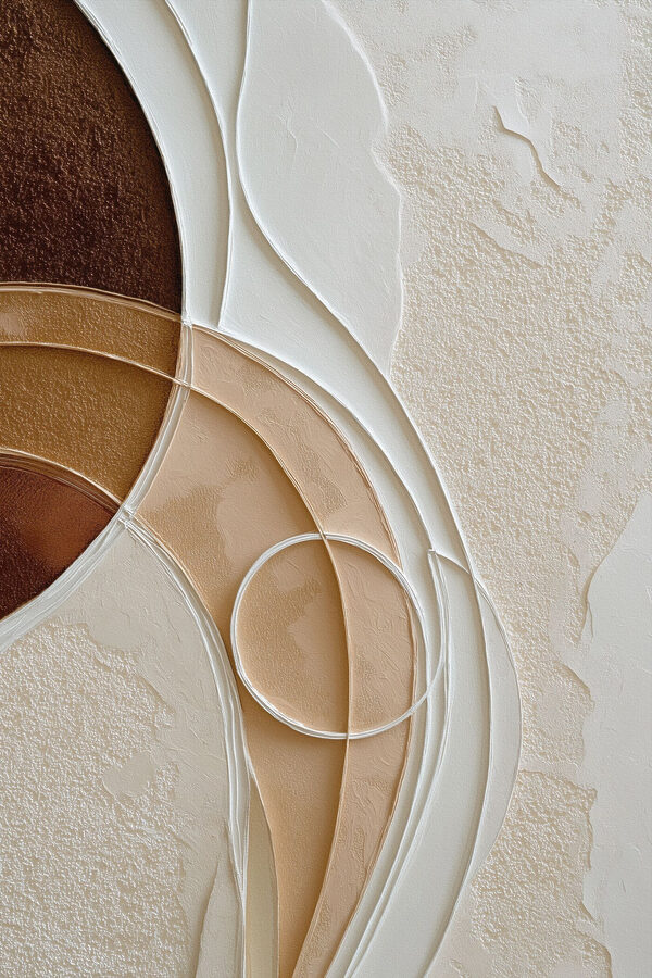 Fluid shapes in earthy tones