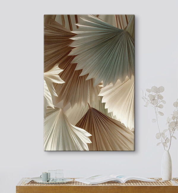 Group of fan shaped leaves Group of fan shaped leaves
