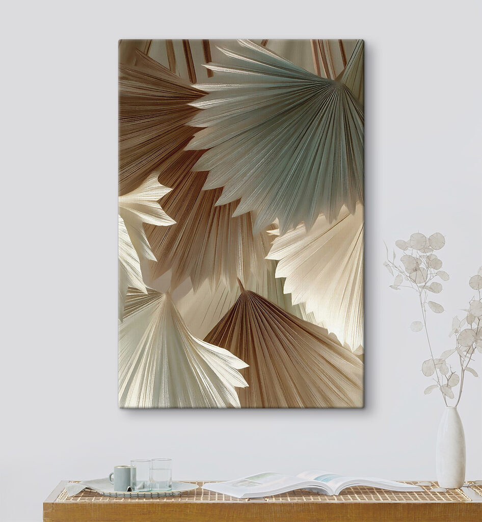 Group of fan shaped leaves Group of fan shaped leaves