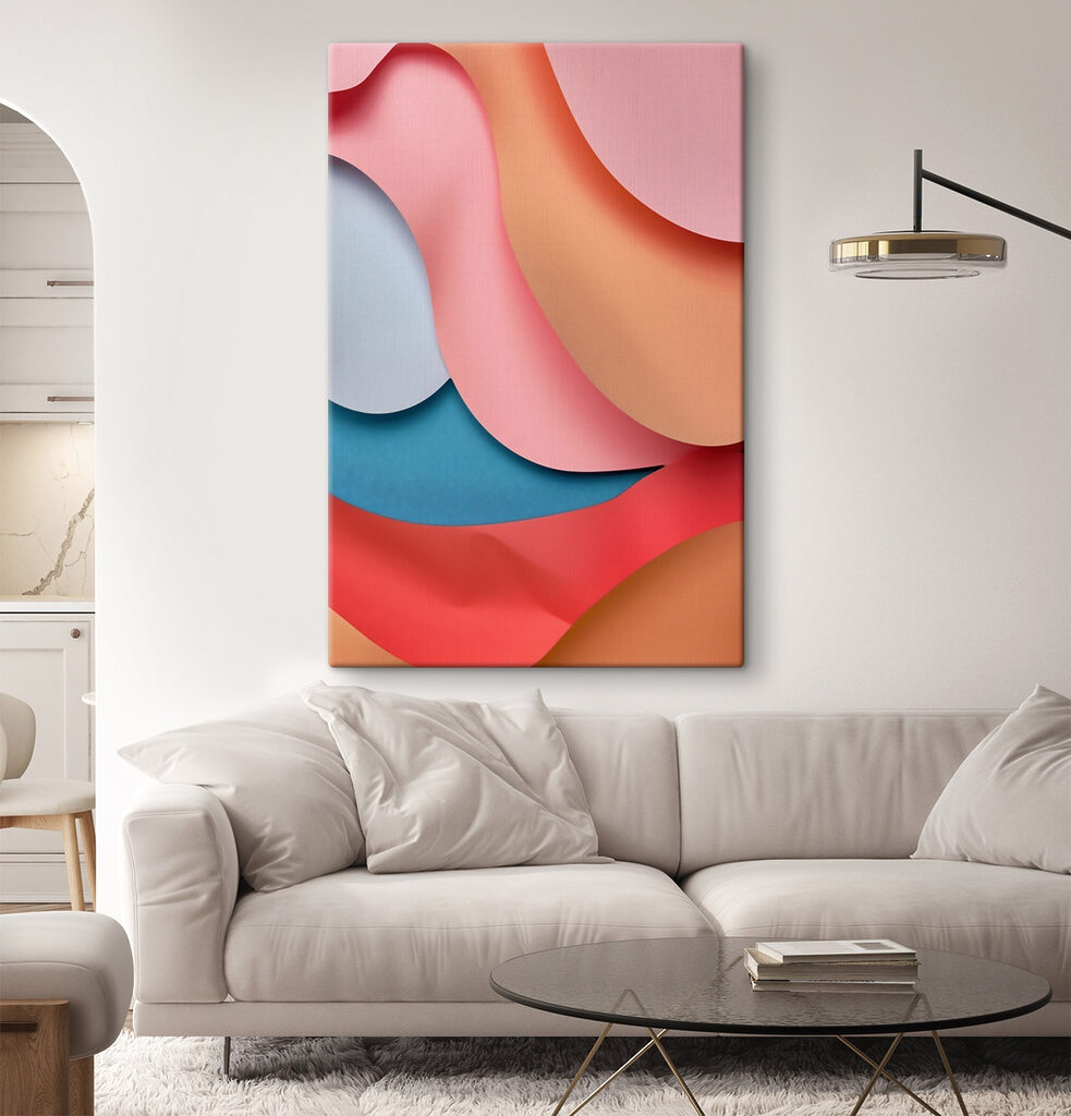 Colorful layers of paper art Colorful layers of paper art