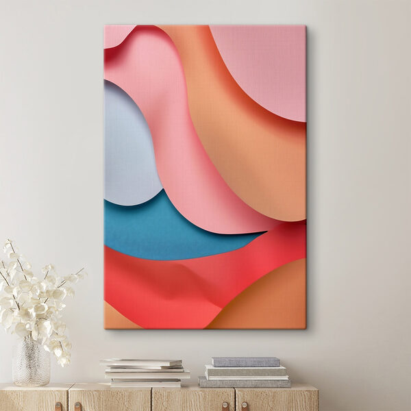Colorful layers of paper art Colorful layers of paper art