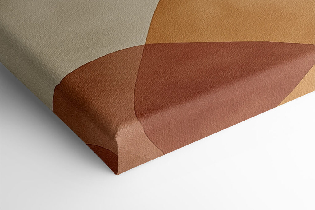 Flowing shapes in warm hues