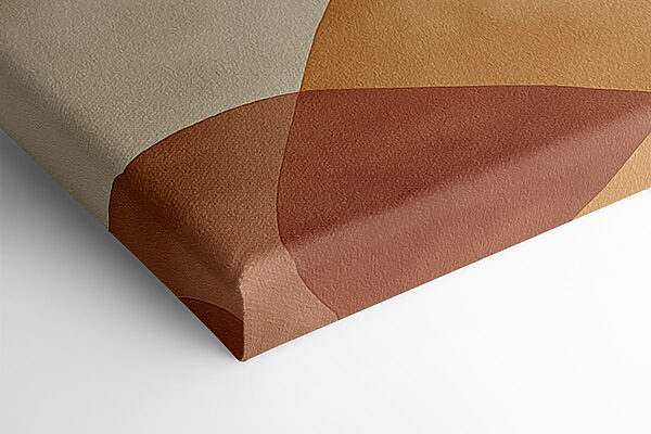 Flowing shapes in warm hues