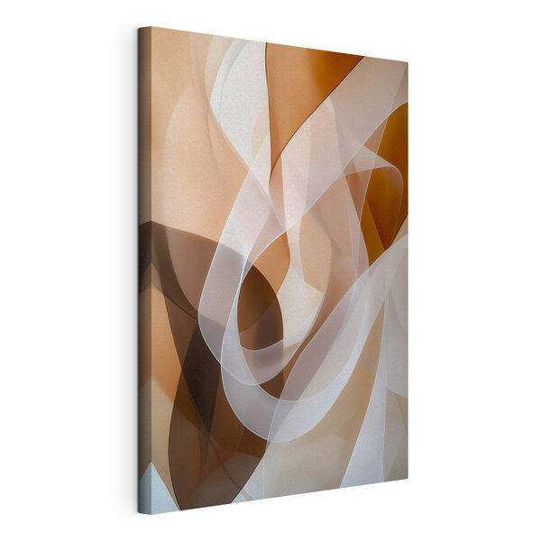 Fluid forms in soft, warm hues