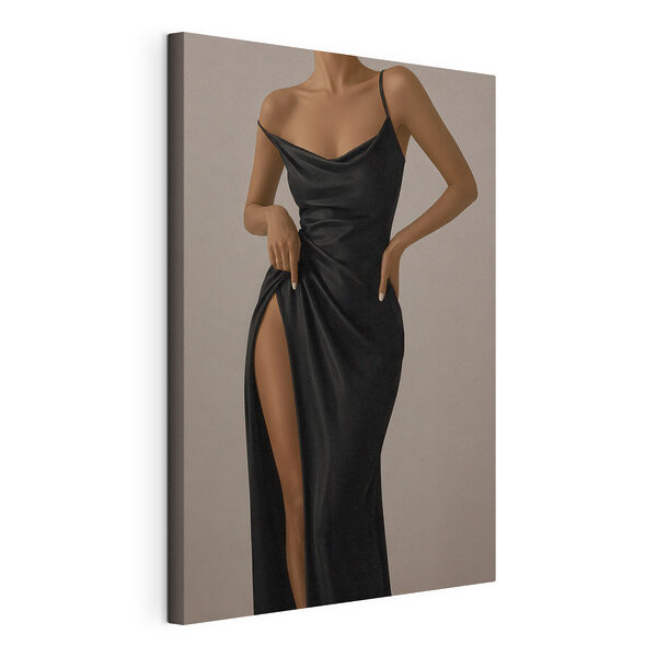 Tablouri O femeie îmbrăcată într-o rochie neagră (SKU: s49822) Tablouri Tablouri O femeie îmbrăcată într-o rochie neagră (SKU: s49822)