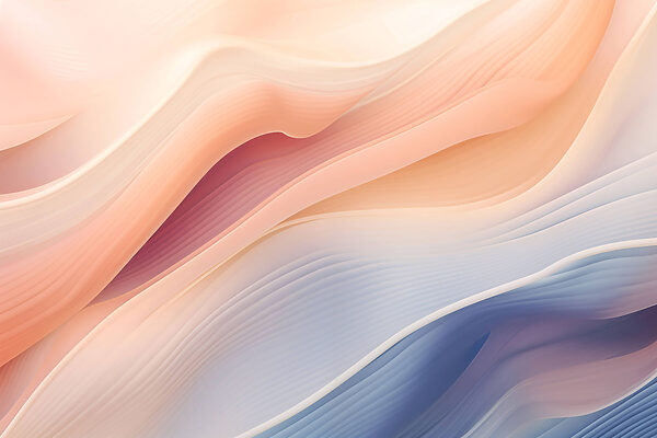 Soft Waves in Gentle Pastel Colors