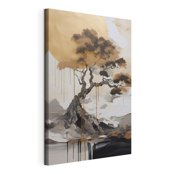 Majestic tree against a serene backdrop Majestic tree against a serene backdrop