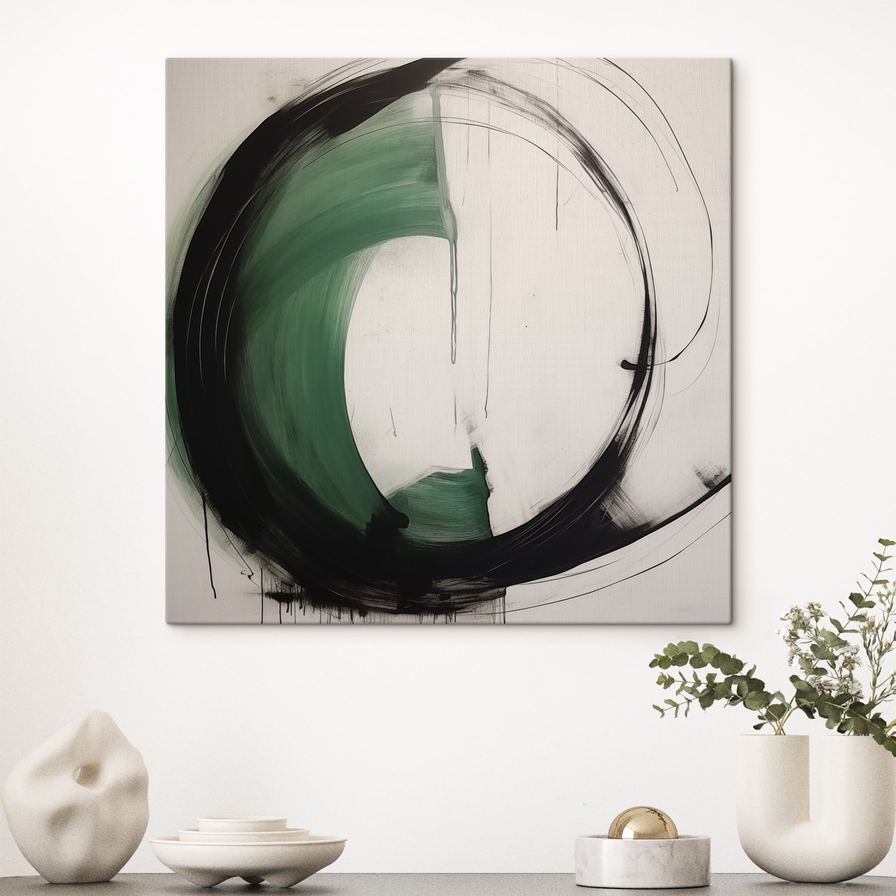 Black and green circle Black and green circle