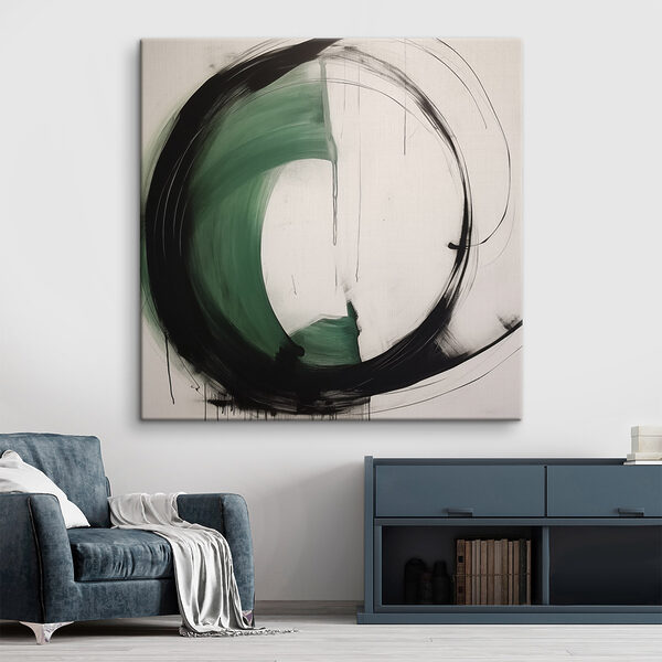 Black and green circle Black and green circle