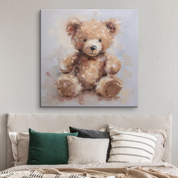 Painting of a teddy bear