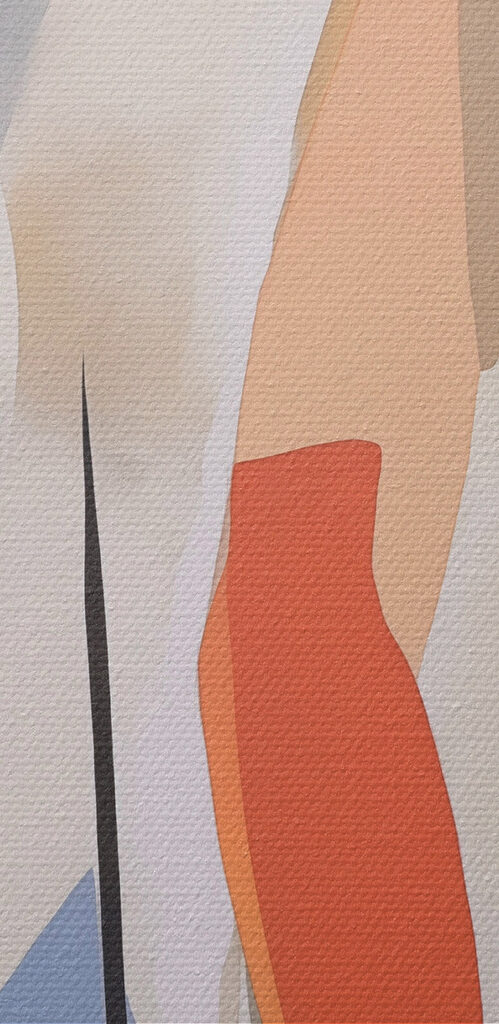 Painting of a couple of people