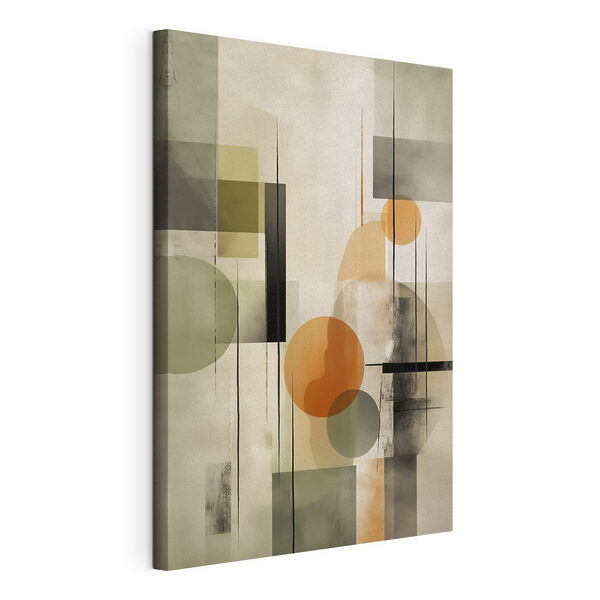 Painting of circles and squares Painting of circles and squares