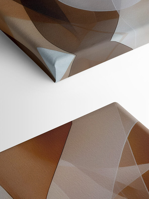 Fluid forms in soft, warm hues