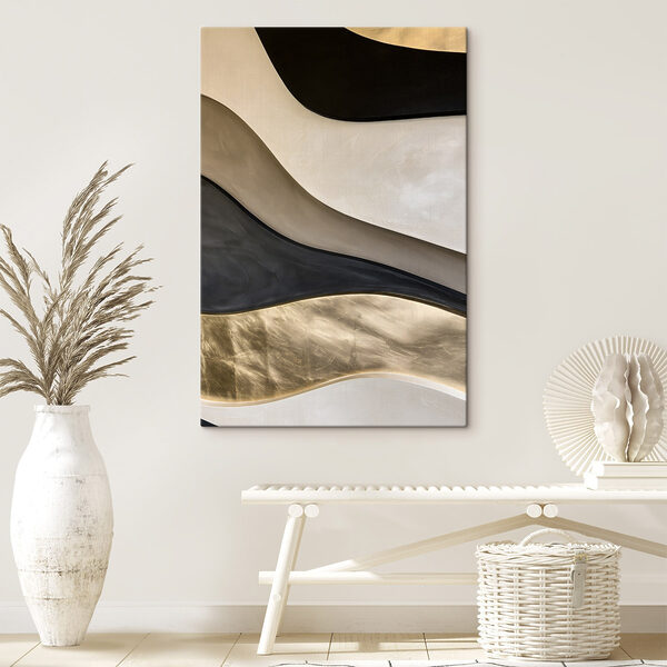 Flowing patterns in monochrome shades