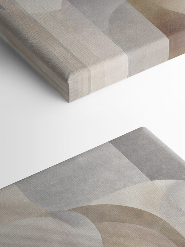 Abstract shapes in soft colors