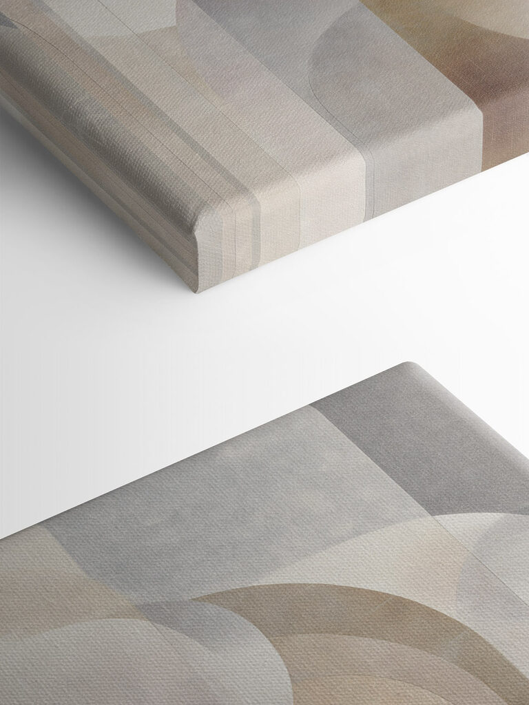 Abstract shapes in soft colors