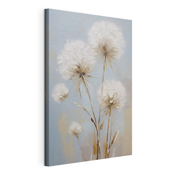 Tablouri Tablou cu flori pe fundal albastru (SKU: s49895) Tablouri Tablouri Tablou cu flori pe fundal albastru (SKU: s49895)