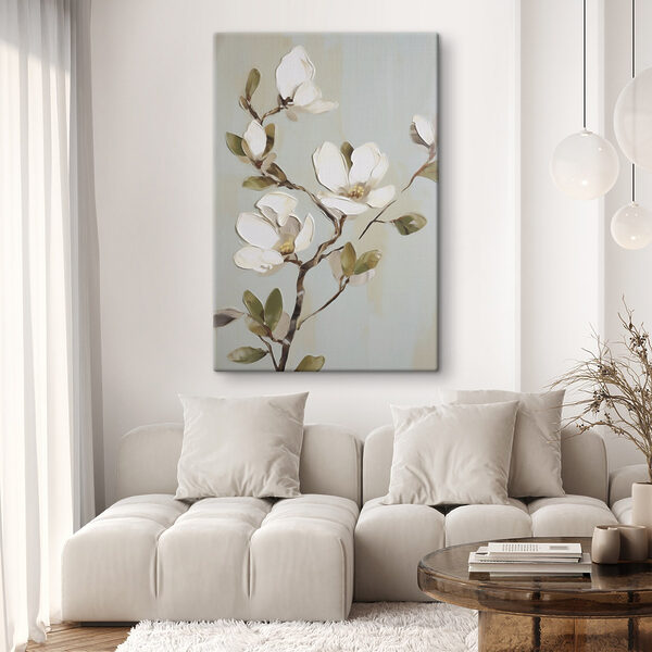 Painting of a white flower