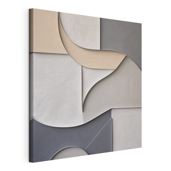 Wall art with a curved design Wall art with a curved design