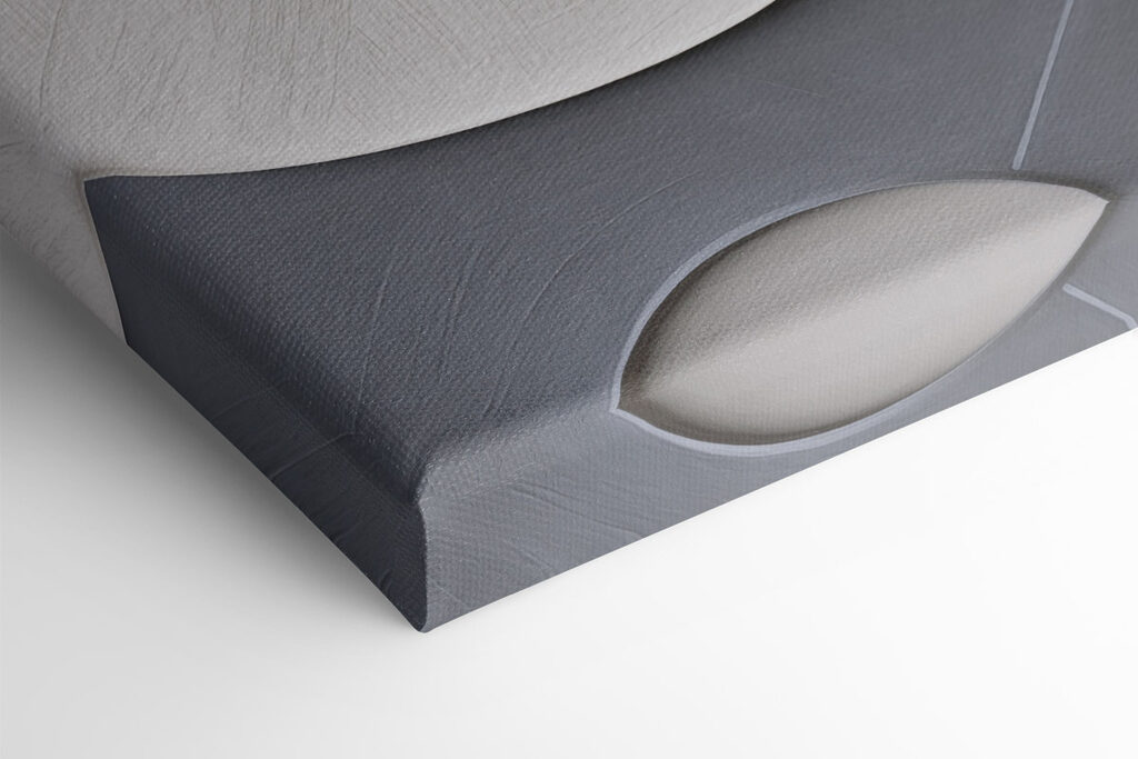 Wall art with a curved design Wall art with a curved design