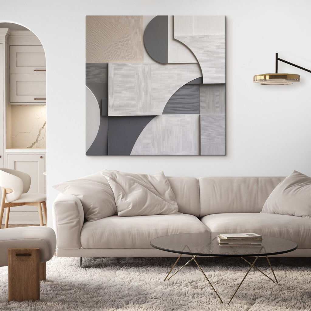 Wall with different shapes and colors Wall with different shapes and colors