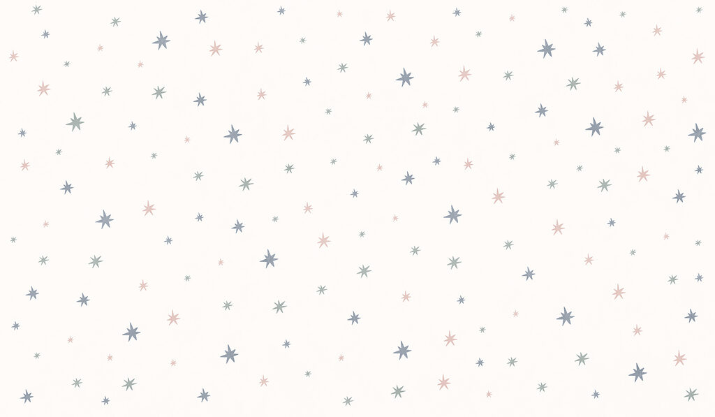 White background with many small stars