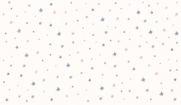 White background with many small stars