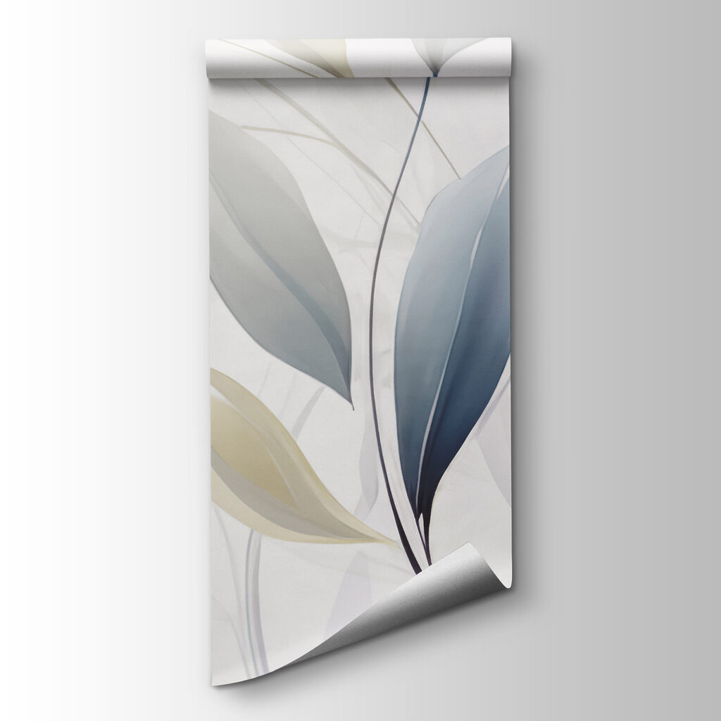 White background with leaves White background with leaves