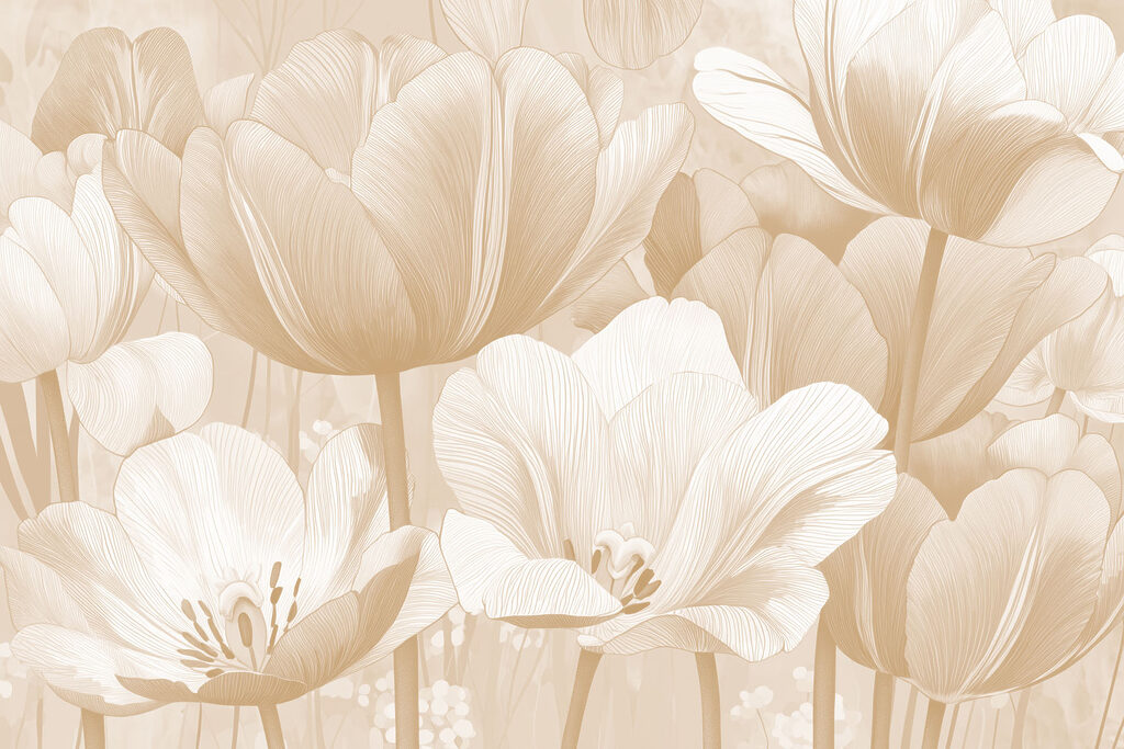 Delicate blooms in soft hues